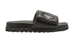 Quilted Sandals Nero