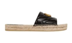 Espadrille sandals made of leather