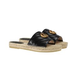 Espadrille sandals made of leather