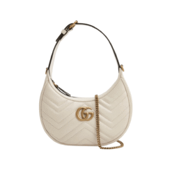 GG Marmont Half-Moon Crema