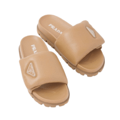 Quilted Sandals Marrone