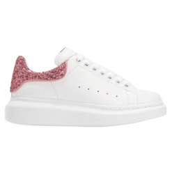 Oversize Bianco Bianco Rosa Glitter