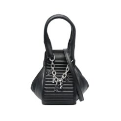 Logo-charm detail tote bag