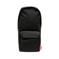 Logo-tag messenger bag