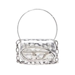 DIESEL 1DR FABRIC POLY MIRROR DETAIL SHOULDER BAG