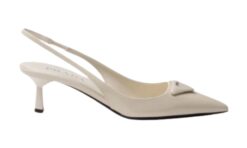 Décolleté slingback in vernice