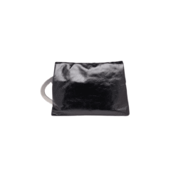 Alternative view of Logo-plaque leather pouch