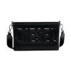 DSL 3D logo-embossed shoulder bag
