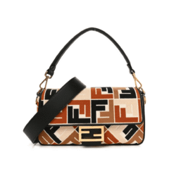 Borsa In Canvas Multicolor Con Ricamo