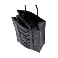 DSL 3D M X logo-embossed tote bag
