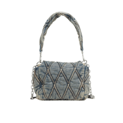 Charm-D S denim shoulder bag