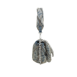 Charm-D S denim shoulder bag