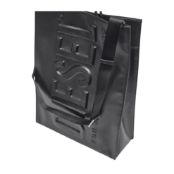 DSL 3D L X logo-embossed tote bag
