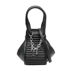 Logo-charm detail tote bag