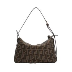 Borsa a spalla Simply Fendi Media in tessuto FF