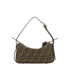 Borsa a Spalla Simply Fendi Media in Tessuto FF
