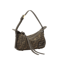Borsa a Spalla Simply Fendi Media in Tessuto FF