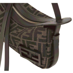 Borsa a Spalla Simply Fendi Media in Tessuto FF