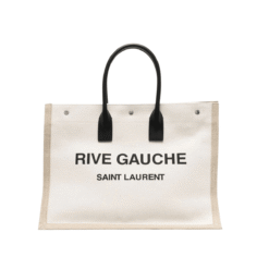 Grande borsa tote in lino e MV