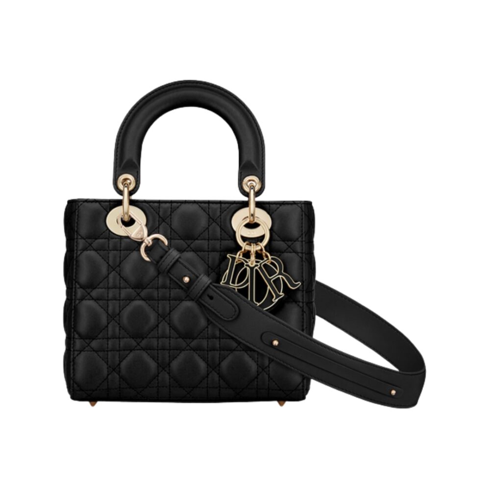Lambskin canneté nero