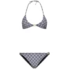 Bikini in jersey scintillante grigio