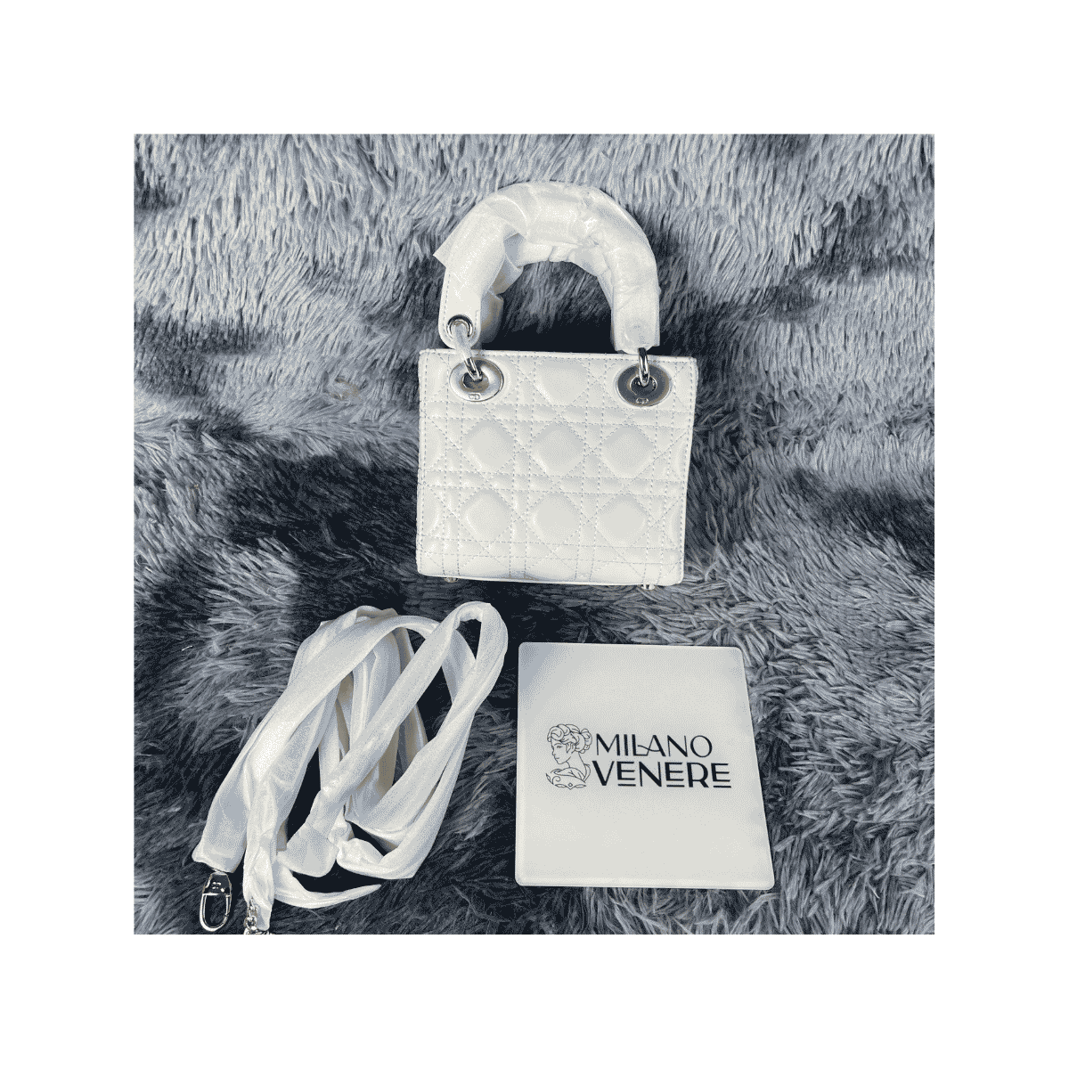 Lambskin Cannage Perlaceo Latte - immagine 6