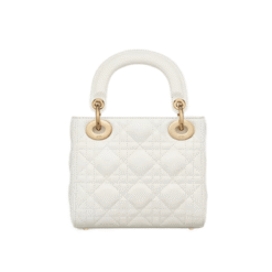 Lambskin Cannage Perlaceo Latte