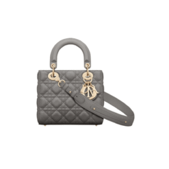 Lambskin canneté grigio pietra