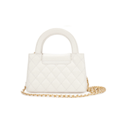 Alternative view of Shopper Kelly Piccola In Vitello Lucido Invecchiato Bianco