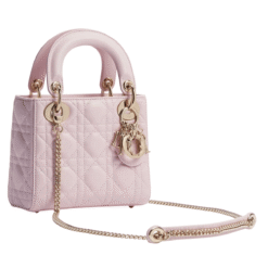 Lambskin Cannage Rosa Cipria
