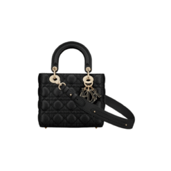 Lambskin canneté nero