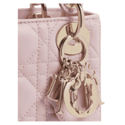 Lambskin Cannage Rosa Cipria