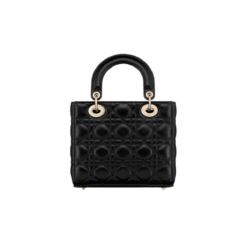 Lambskin canneté nero