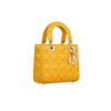 Lambskin canneté giallo solare