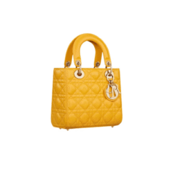 Lambskin canneté giallo solare