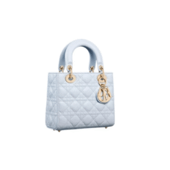 Lambskin canneté blu camicia