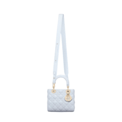 Lambskin canneté blu camicia