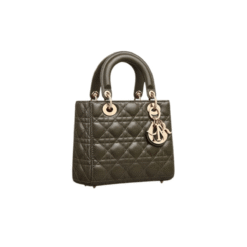 Lambskin canneté khaki