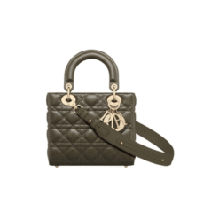 Lambskin canneté khaki