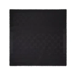 Sciarpa in jacquard di seta e lana