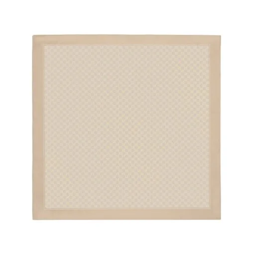 Quadratischer Seidenschal aus weißer Seide
