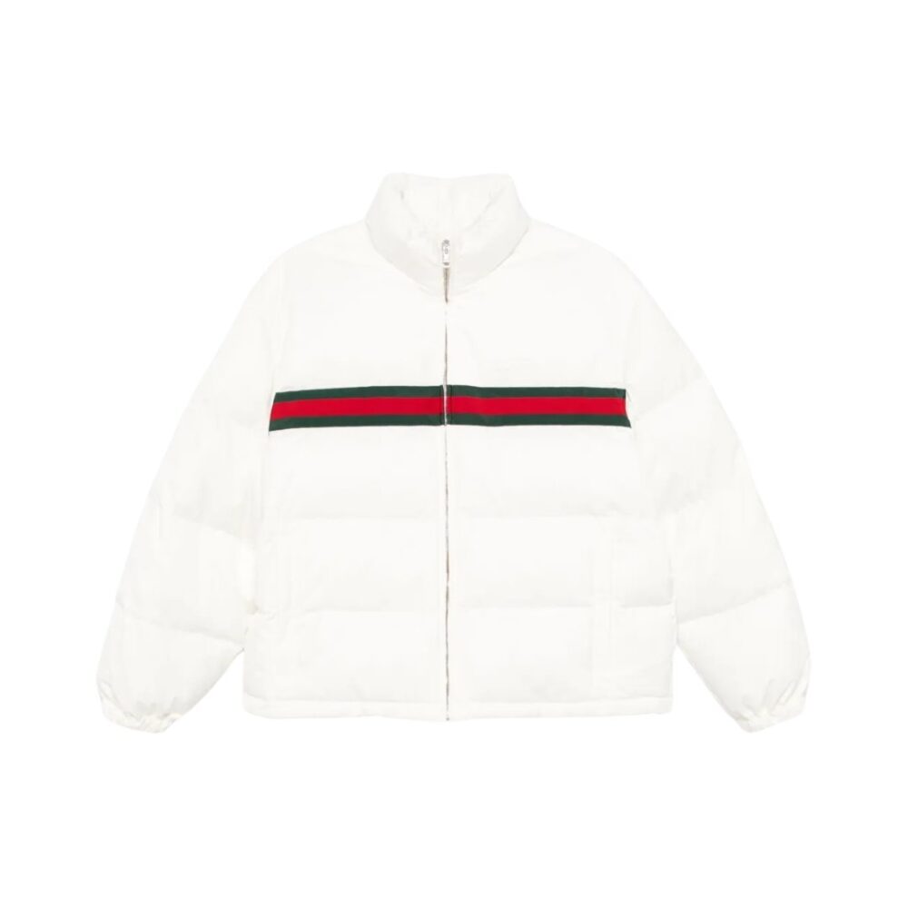 Giacca piumino in twill Bianco