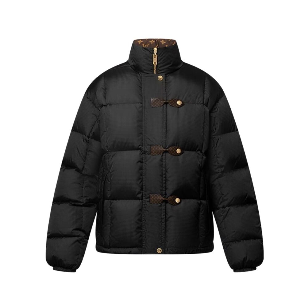 Giacca piumino Nero/Marrone