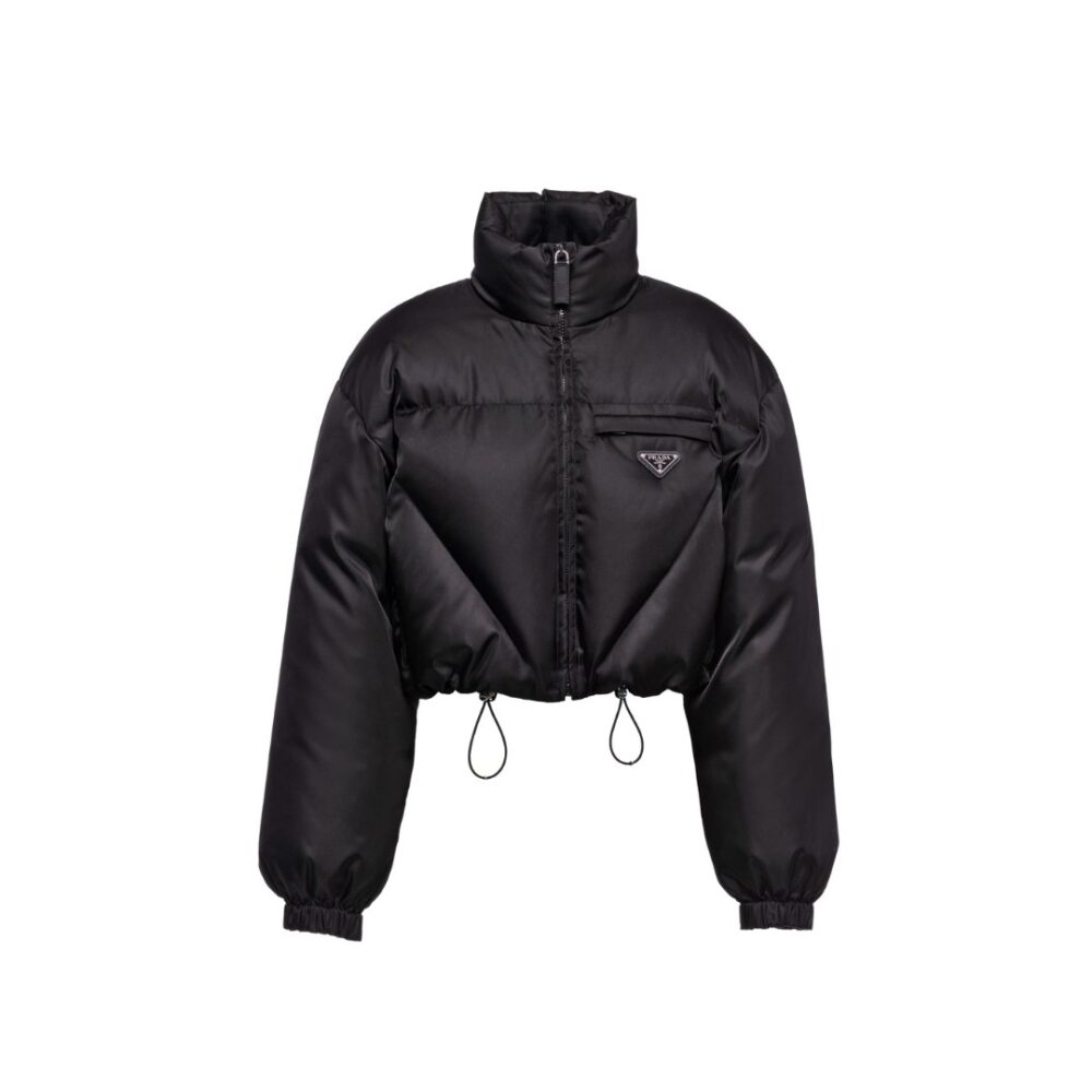 Piumino gabardine nero