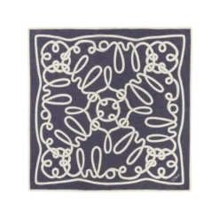 Cotone E Seta In Blu & Beige