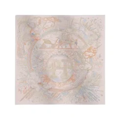 Sciarpa Line Rosa pallido/Azzurro cielo/Arancione