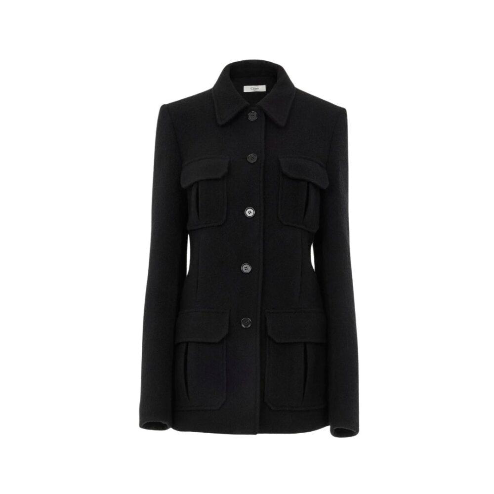 Cappotto di lana Nero
