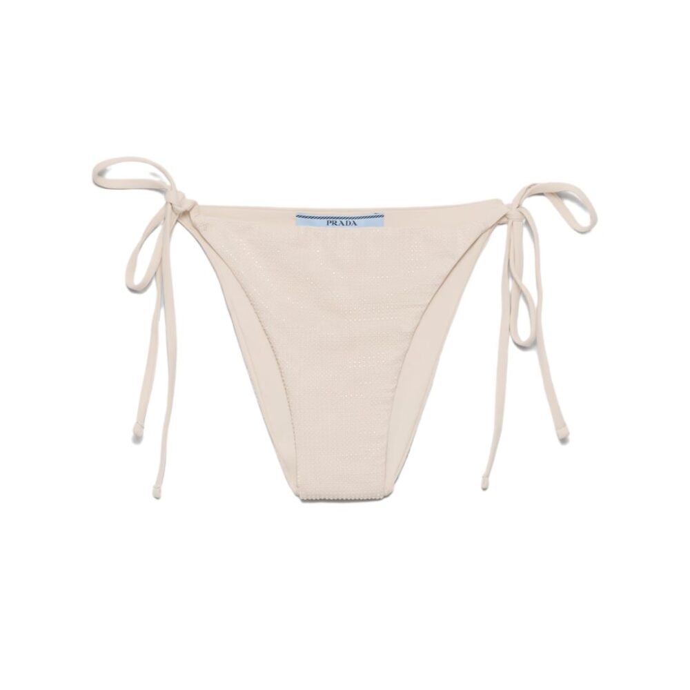 Jersey bikini bottom nude/trasparente