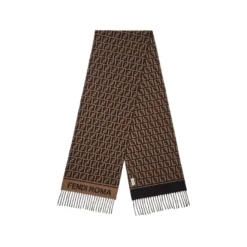 Sciarpa Di Lana E Cashmere Marrone