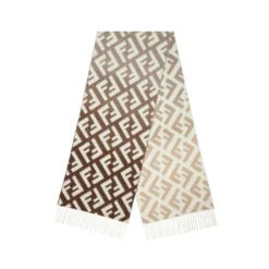 Lana E Cashmere Di Colore Grigio-Marrone